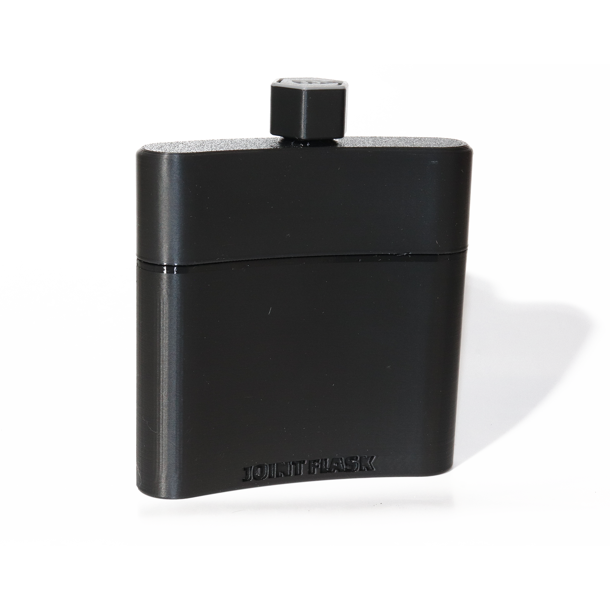 Joint Flask in black, pocket smoke caddy for joints