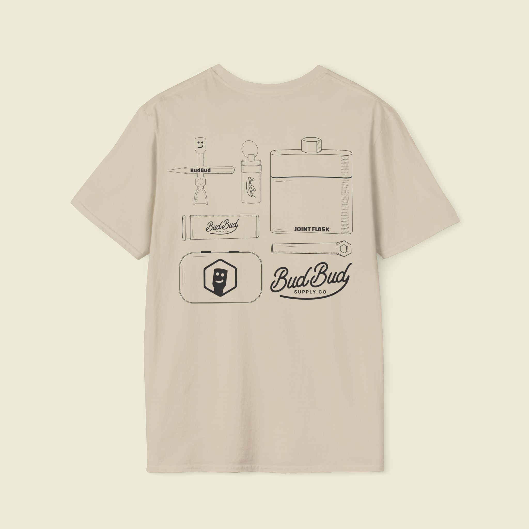 Campout Diagram T-shirt - BudBud Supply Co.