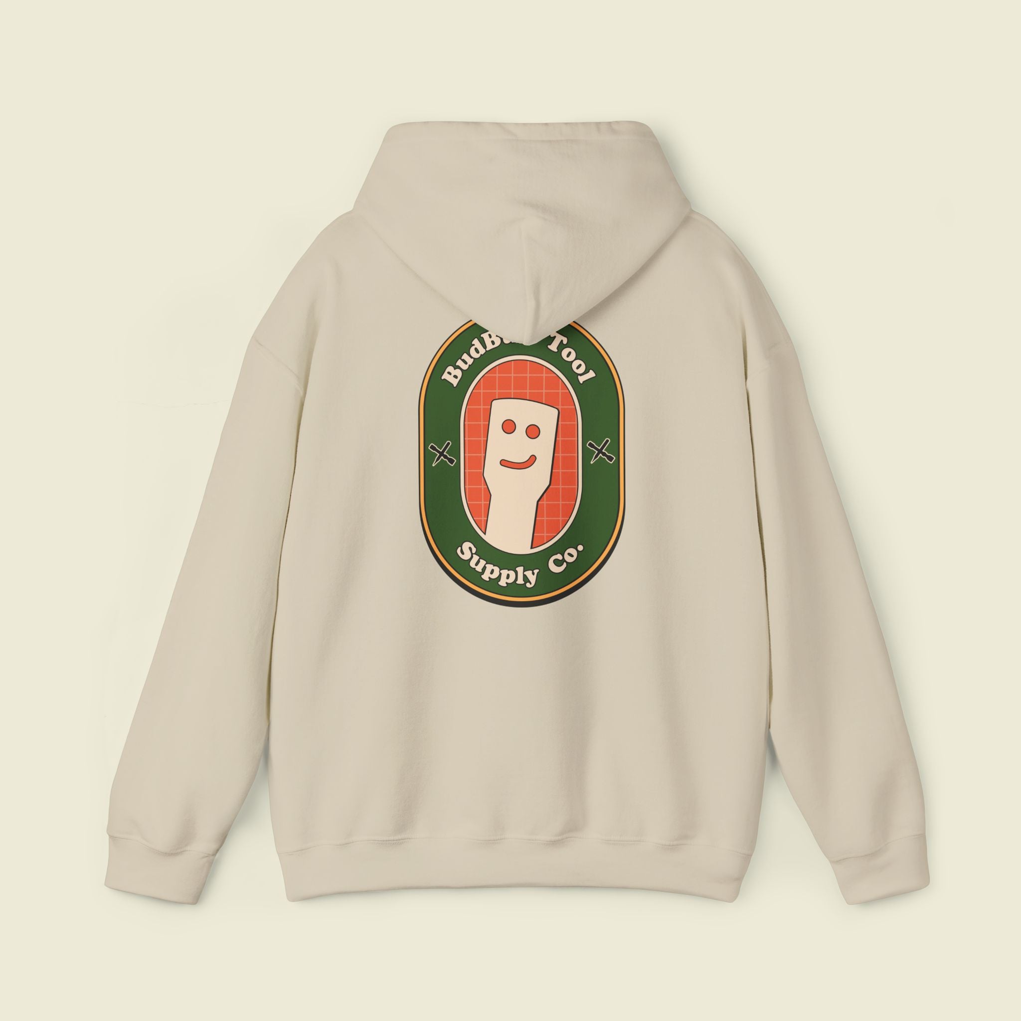 BudBud Supply Co. badge hooded sweatshirt