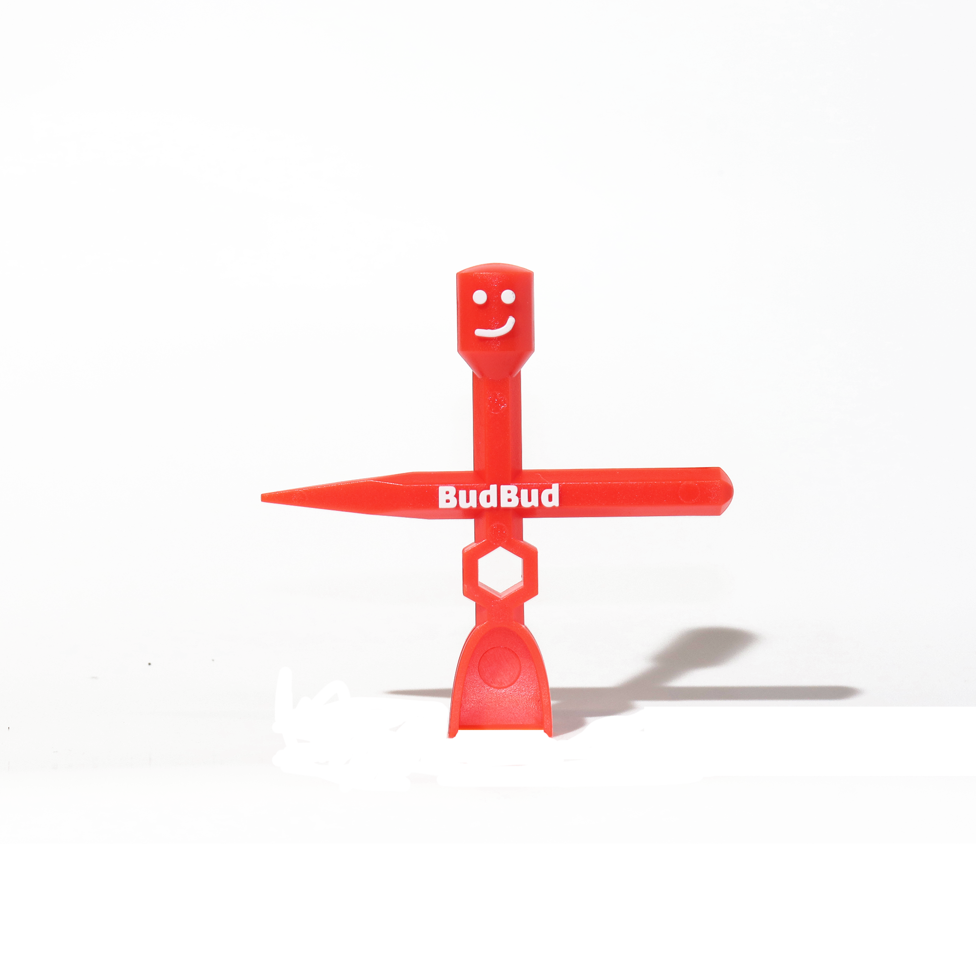BudBud Tool in Cherry Hot red, 5-in-1 herb multitool