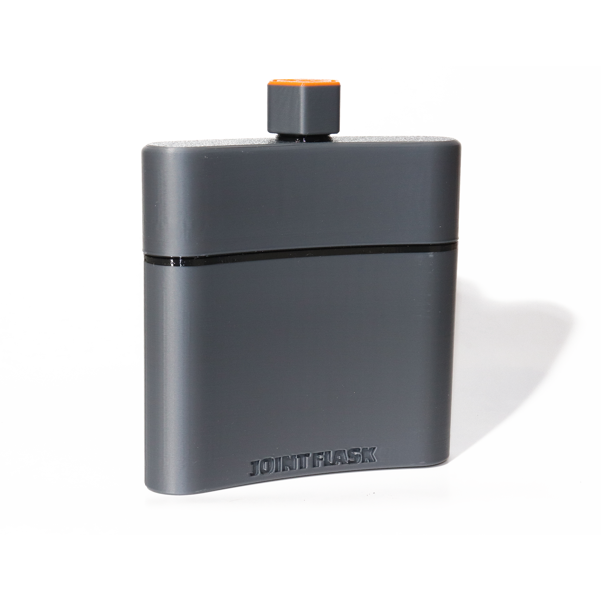Joint Flask in gray, pocket smoke caddy for joints