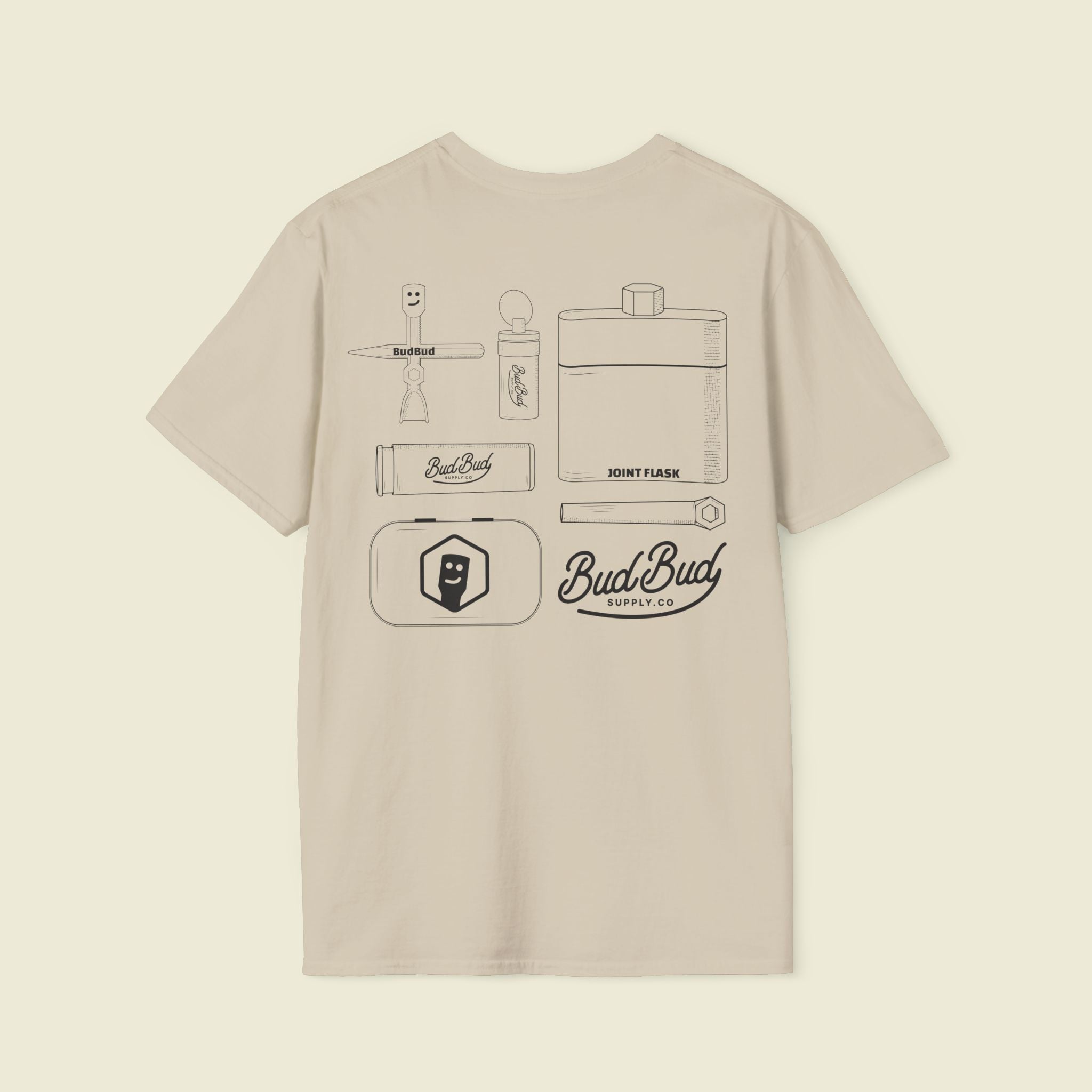 Campout Diagram t-shirt by BudBud Supply Co.