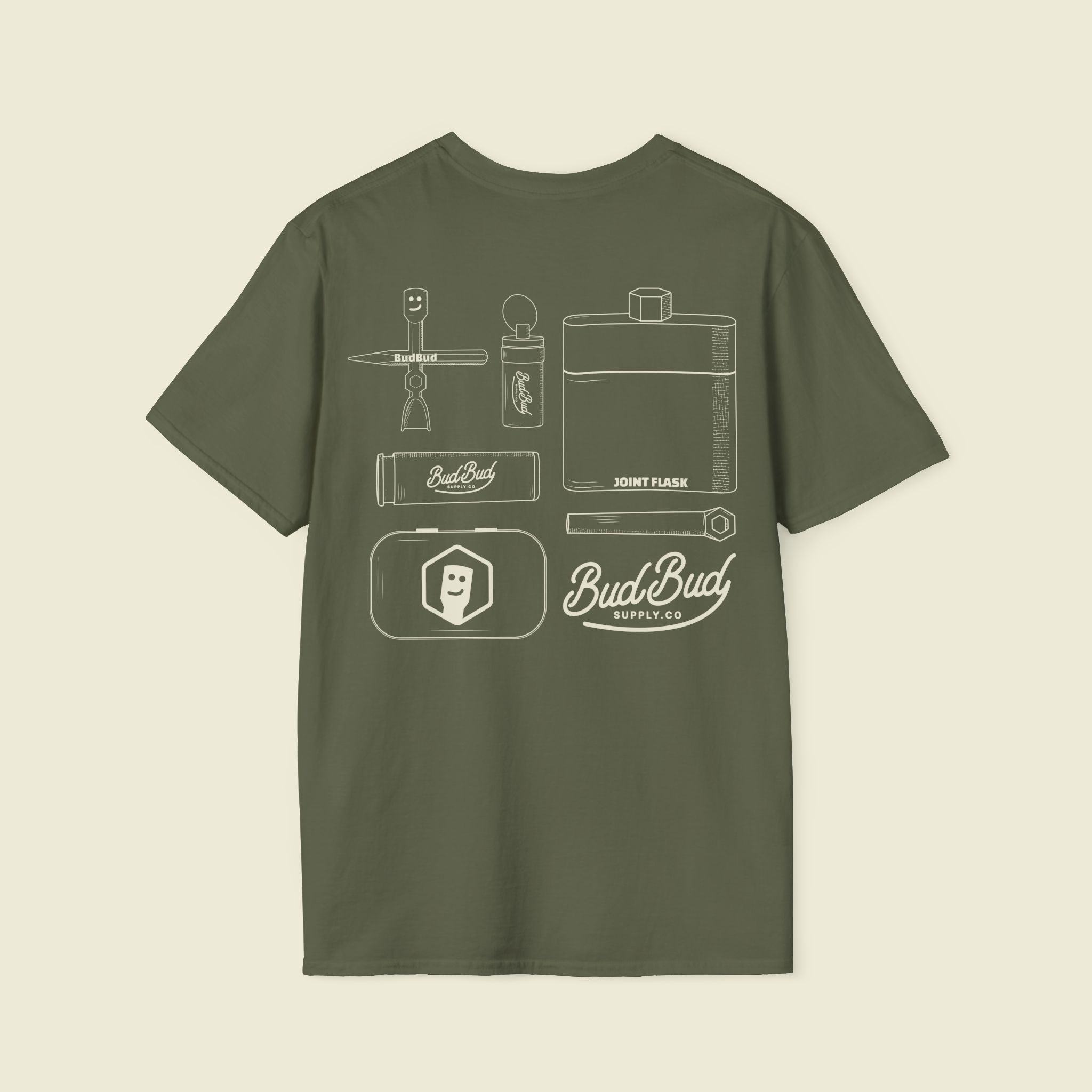 Campout Diagram T-shirt - BudBud Supply Co.
