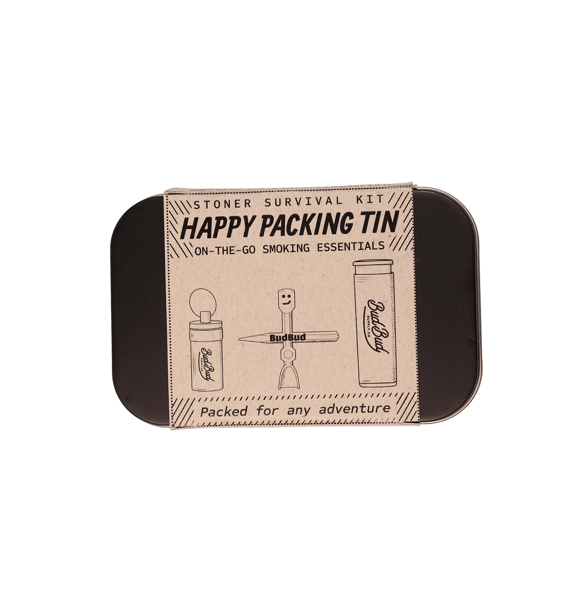 Case of Happy Packing Tins (12) - BudBud Supply Co.